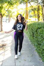 Load image into Gallery viewer, Ready to Ship | The Presley - Purple Panel Full Length Leggings
