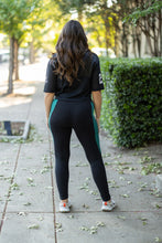 Load image into Gallery viewer, Ready to Ship | The Gracie- Green Panel Full Length Leggings
