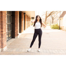 Load image into Gallery viewer, Julia Rose Sleek Pocket full length leggings with pockets high-waisted women’s leggings
