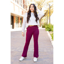 Load image into Gallery viewer, Ready to Ship  | The Maeve - 30&quot;  MAROON Bootcut Leggings with Pockets*
