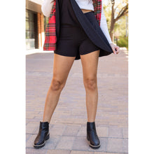 Load image into Gallery viewer, Julia Rose The Brielle black skort, Women wearing black skort with built-in shorts
