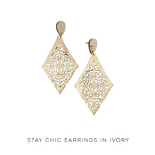 Load image into Gallery viewer, Stay Chic Earrings in Ivory
