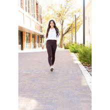 Load image into Gallery viewer, Ready to Ship| The Belle - Brown FLEECE Full Length Leggings with Pockets 2 Pack
