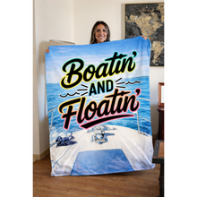 Load image into Gallery viewer, Ready to Ship | “Boatin’ &amp; Floatin’” Blanket 🚤☀️ - Ocean

