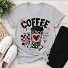 Load image into Gallery viewer, Coffee Daily V-NECK
