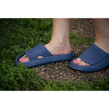 Load image into Gallery viewer, Ready to Ship | Navy Blue Insanely Comfy -Beach or Casual Slides
