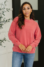 Load image into Gallery viewer, Daily Ease Mineral Wash Pullover in Ruby
