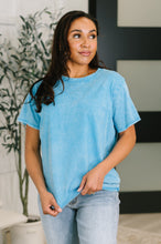 Load image into Gallery viewer, Had to Be There Mineral Wash Tee in Deep Sky
