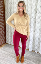 Load image into Gallery viewer, My Perfect Ponte Pants in Wine Red
