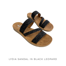 Load image into Gallery viewer, Lydia Sandal in Black Leopard
