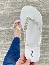 Load image into Gallery viewer, The Summertime Flip Flops in White
