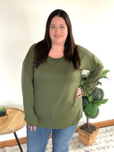 Load image into Gallery viewer, Pocket of Love Top in Olive

