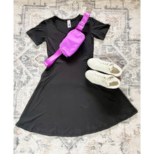 Load image into Gallery viewer, Julia Rose Dakota Dress women’s boutique midi dress front view, Woman wearing Julia Rose Dakota Dress casual everyday outfit
