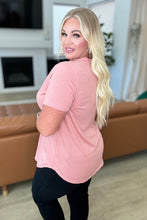 Load image into Gallery viewer, Heart and Soul V-Neck Top in Dusty Pink

