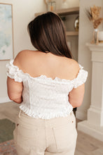 Load image into Gallery viewer, In Fair Verona Button Up Crop in Off White

