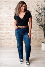 Load image into Gallery viewer, Little Ol' Me V-Neck Top in Black
