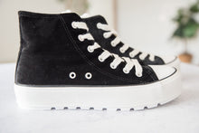 Load image into Gallery viewer, Hunky Dory Black Velvet Sneakers
