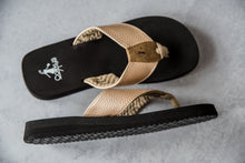 Load image into Gallery viewer, Ladybug Sandals in Gold

