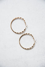 Load image into Gallery viewer, Twisted Gold Hoop Earrings

