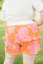 Load image into Gallery viewer, Tangerine Floral Shorts
