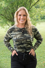 Load image into Gallery viewer, Classy in Camo Lace Top
