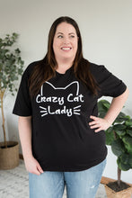 Load image into Gallery viewer, Crazy Cat Lady Graphic Tee
