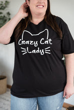 Load image into Gallery viewer, Crazy Cat Lady Graphic Tee
