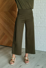Load image into Gallery viewer, Magic Wide Leg Crop Pants in Olive
