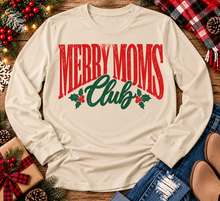 Load image into Gallery viewer, Merry Moms Club Graphic Apparel
