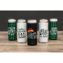 Load image into Gallery viewer, *Ready to Ship| St. Patrick’s Day Neoprene Slim &amp; Regular Can Holders
