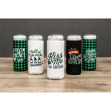 Load image into Gallery viewer, *Ready to Ship| St. Patrick’s Day Neoprene Slim &amp; Regular Can Holders
