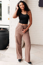 Load image into Gallery viewer, Run, Don't Walk Cargo Sweatpants in Smokey Brown
