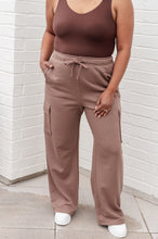 Load image into Gallery viewer, Run, Don't Walk Cargo Sweatpants in Smokey Brown
