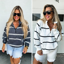 Load image into Gallery viewer, PREORDER: Summer Striped Easy Does It Pullover in Two Colors
