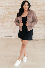 Load image into Gallery viewer, Sun or Shade Zip Up Jacket in Smokey Brown
