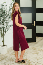 Load image into Gallery viewer, Sweet Like That Casual Dress in Cabernet
