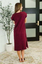 Load image into Gallery viewer, Sweet Like That Casual Dress in Cabernet
