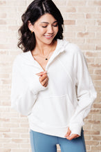 Load image into Gallery viewer, Working Up A Sweat Hooded Pullover in Off White
