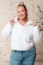 Load image into Gallery viewer, Working Up A Sweat Hooded Pullover in Off White
