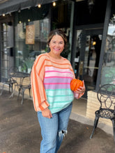 Load image into Gallery viewer, PREORDER: Over The Rainbow Striped Sweater
