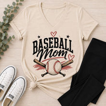 Load image into Gallery viewer, Baseball Mom V-NECK
