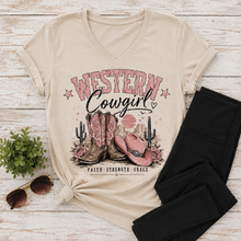 Load image into Gallery viewer, Western Cowgirl V-NECK
