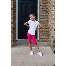 Load image into Gallery viewer, Julia Rose kids luxe leggings capris and biker shorts, Kids wearing Julia Rose luxe leggings
