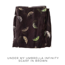 Load image into Gallery viewer, Under My Umbrella Infinity Scarf in Black
