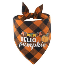 Load image into Gallery viewer, Julia Rose Halloween dog triangle collar scarf, Halloween dog bandana triangle style
