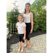 Load image into Gallery viewer, Julia Rose kids luxe leggings capris and biker shorts, Kids wearing Julia Rose luxe leggings
