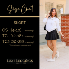 Load image into Gallery viewer, Stretchy brown Julia Rose skort styled for casual wear
