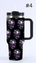 Load image into Gallery viewer, PREORDER: 40 oz Insulated Skull Tumblers in Assorted Designs
