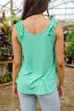 Load image into Gallery viewer, Cherry Girl Tank in Green
