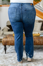 Load image into Gallery viewer, Christine High Contrast Slim Bootcut Destroyed Jeans
